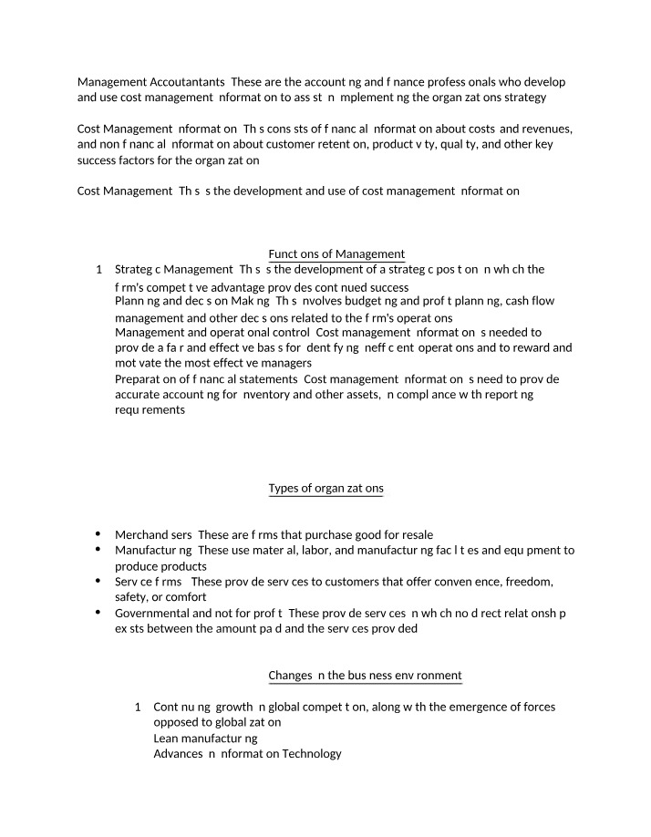 Concepts and Tools of Strategic Management