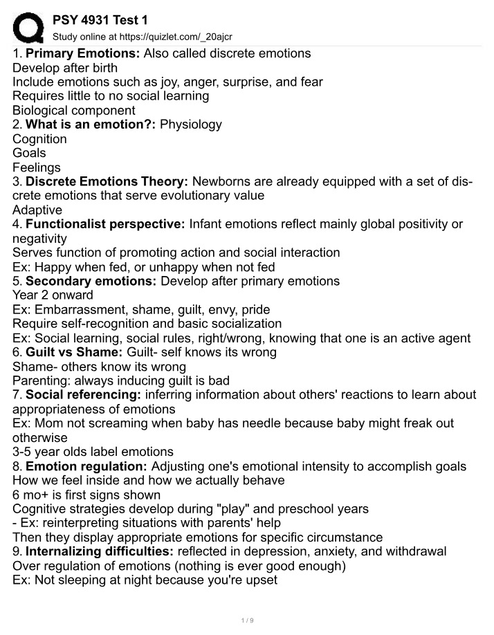 Emotions - Primary, Secondary, and Discrete