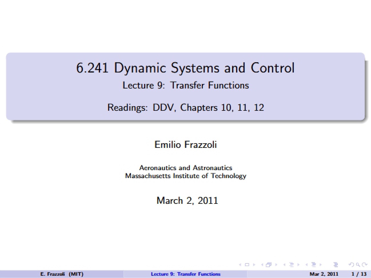 Functions of Transfer