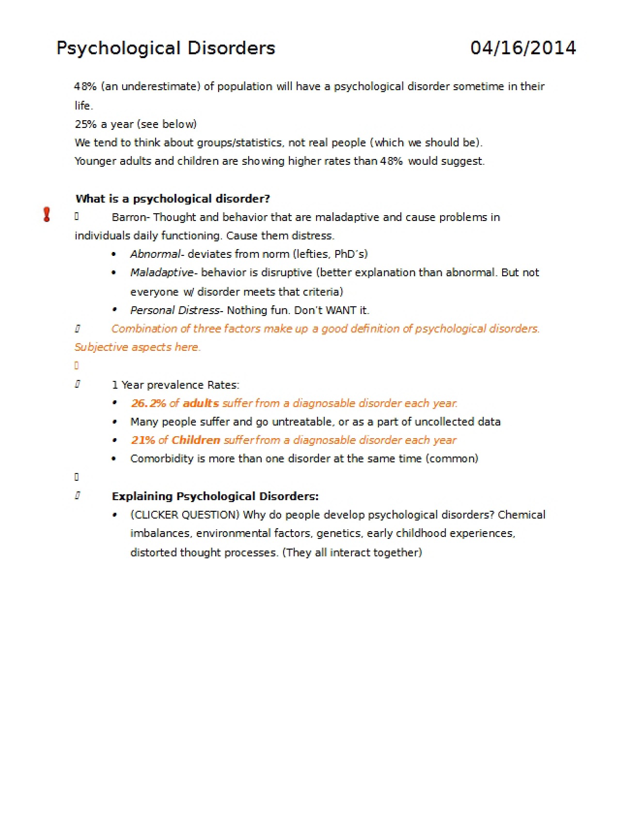 Notes for Exam 4