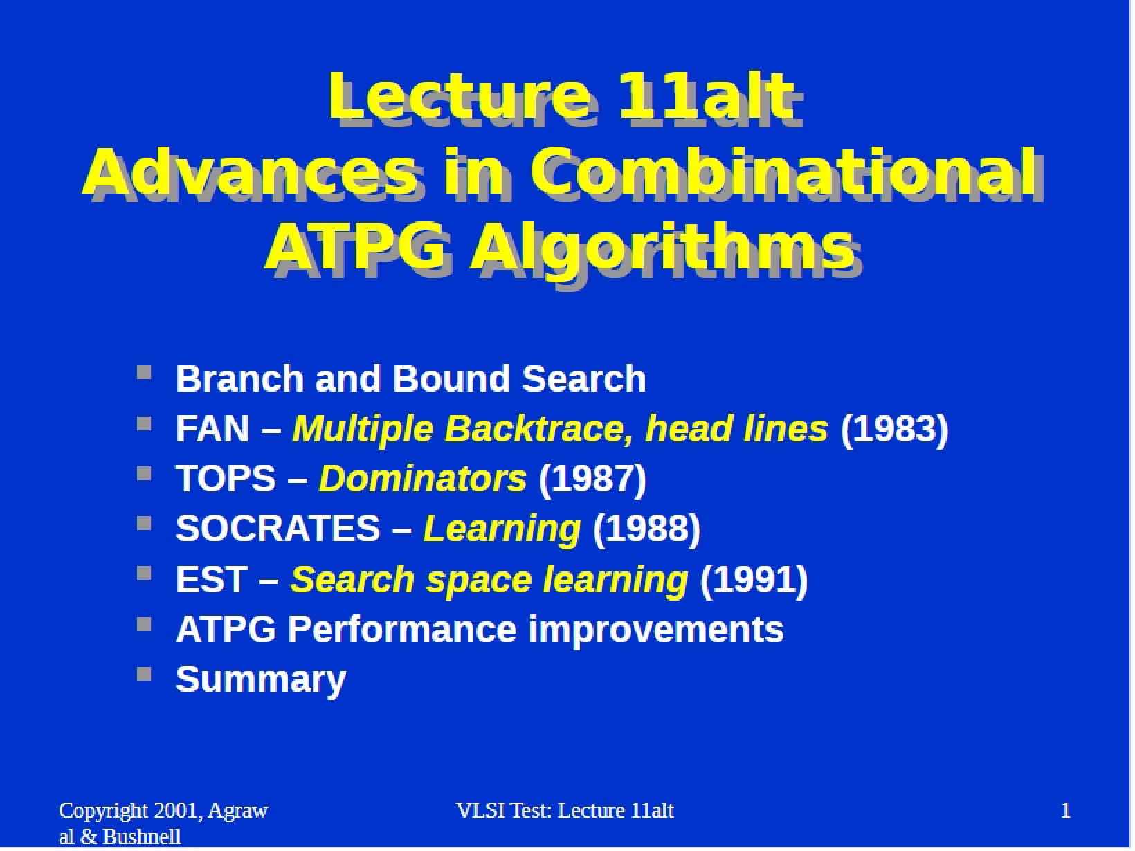 Lecture 11a Notes