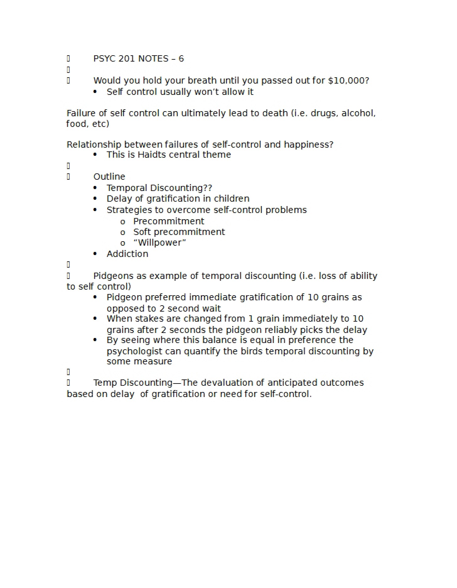 Notes 6 for PSYC 201