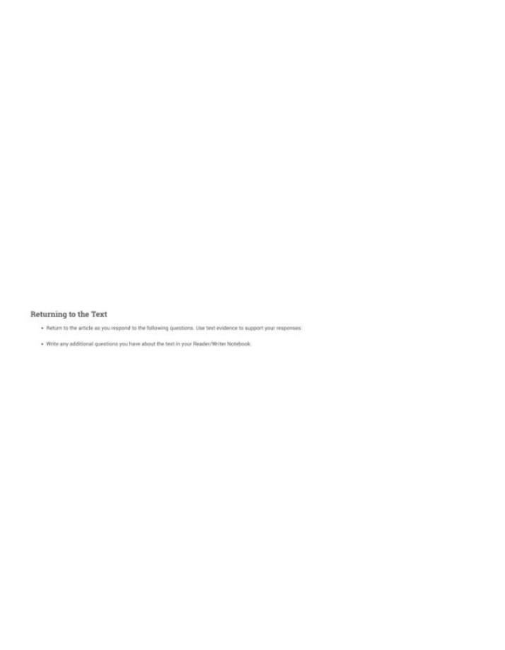 Instructions for Returning to the Text