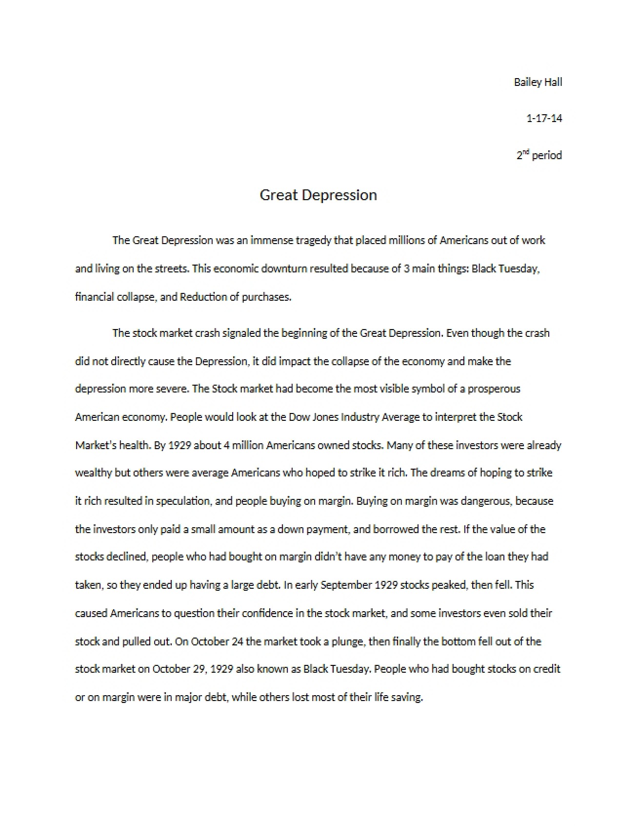 Great Depression