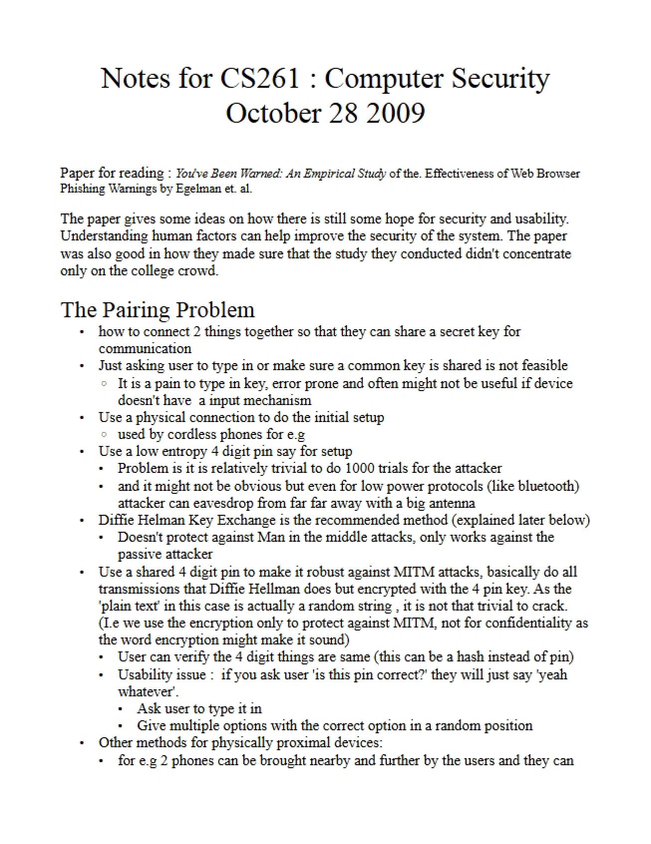 E-Voting Lecture Notes