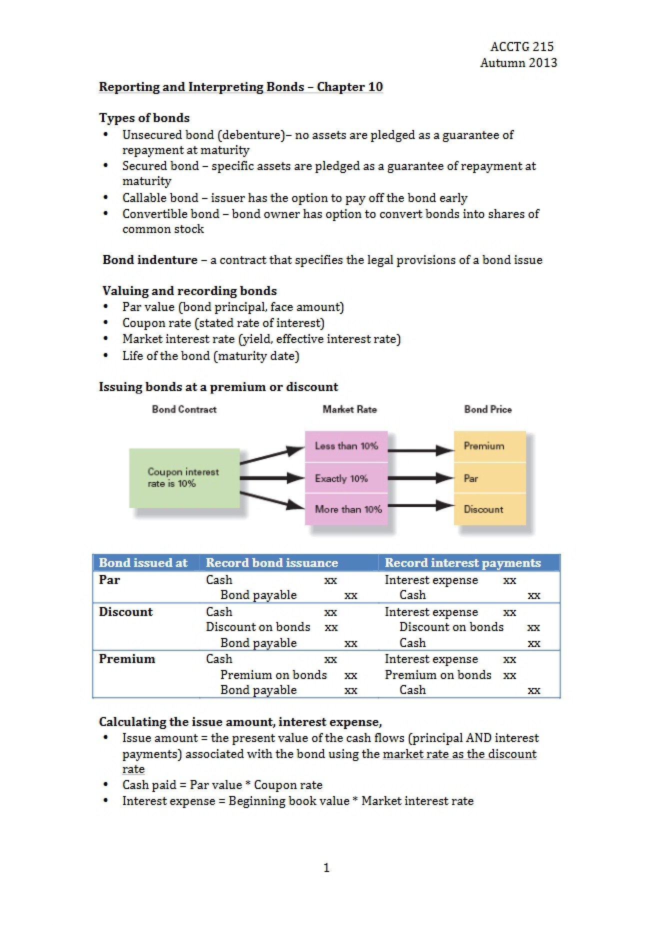 Solutions for Handout 12
