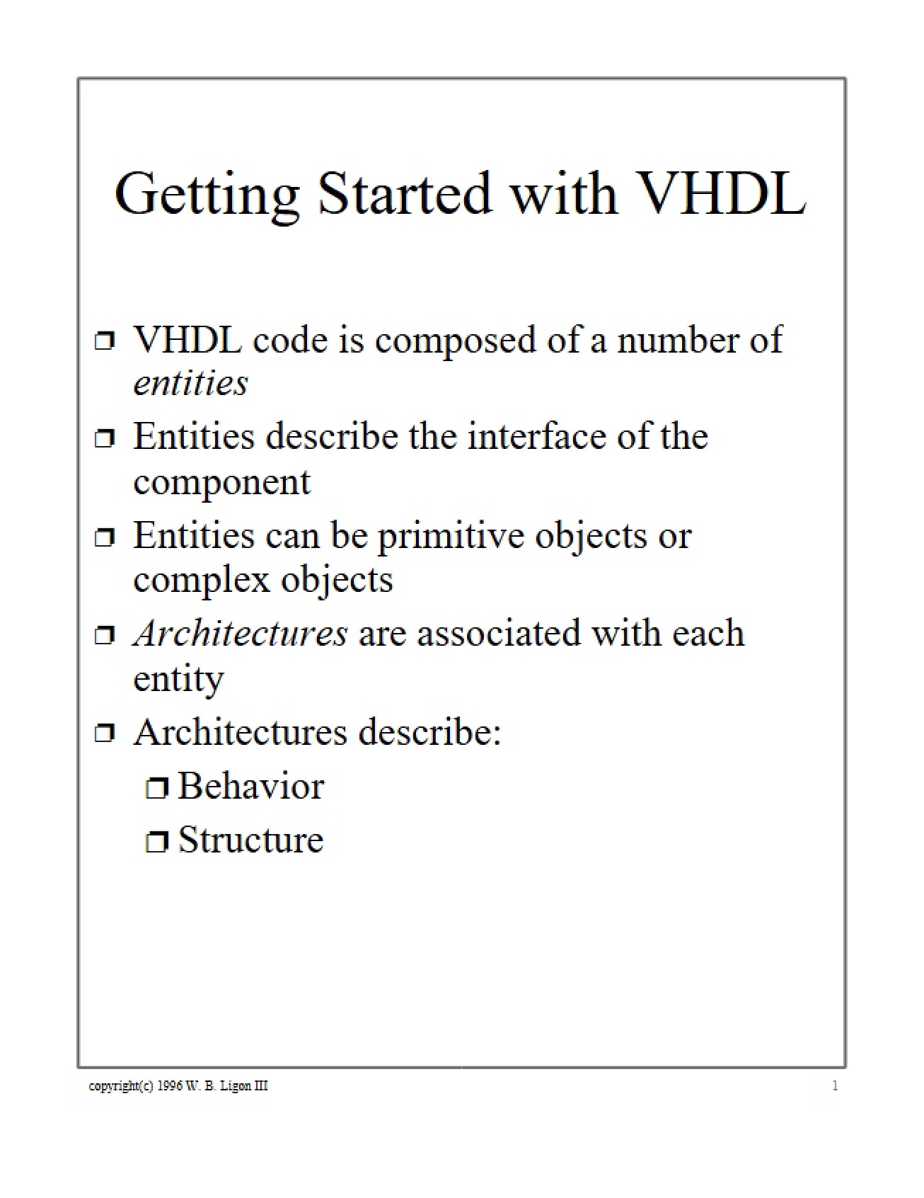 VHDL Guide