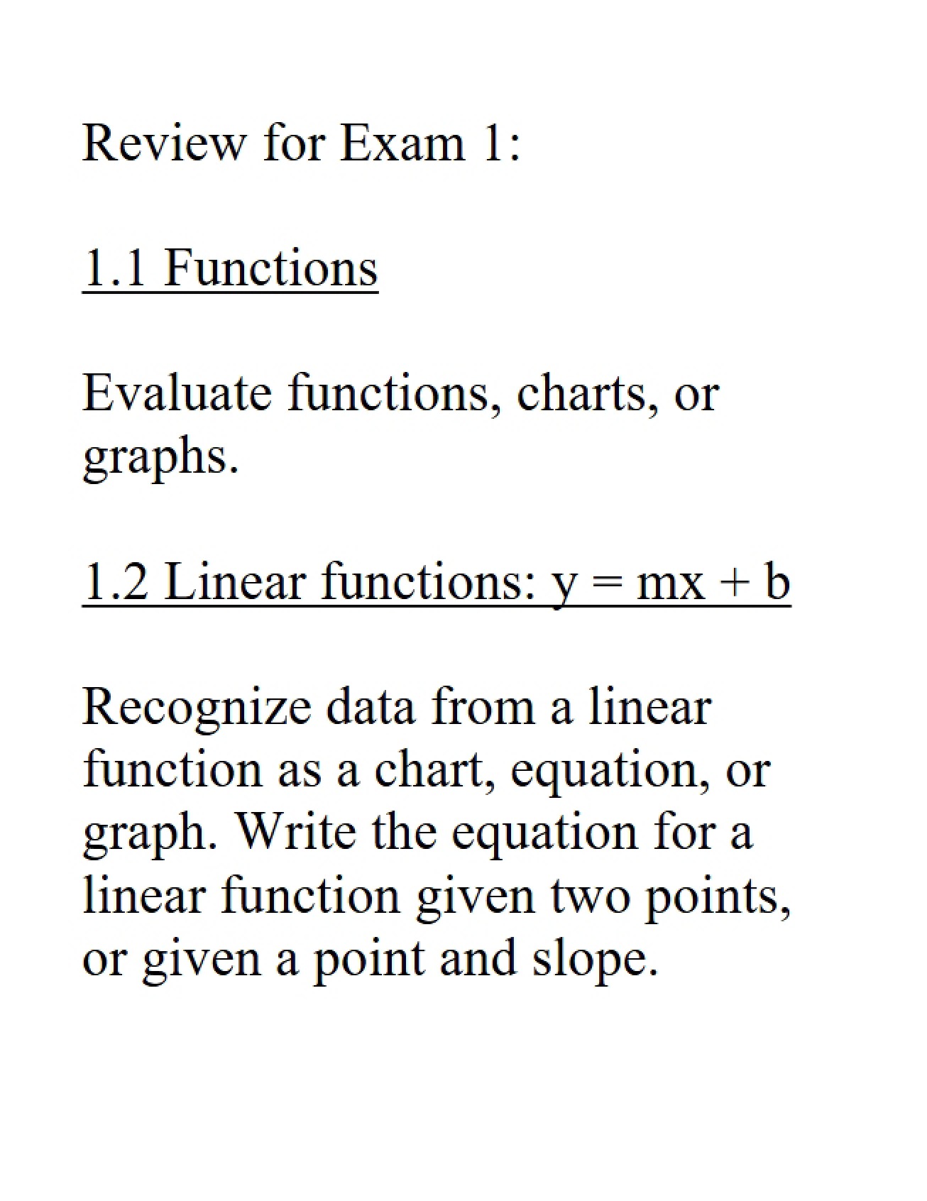 Chapter One Review (F14)