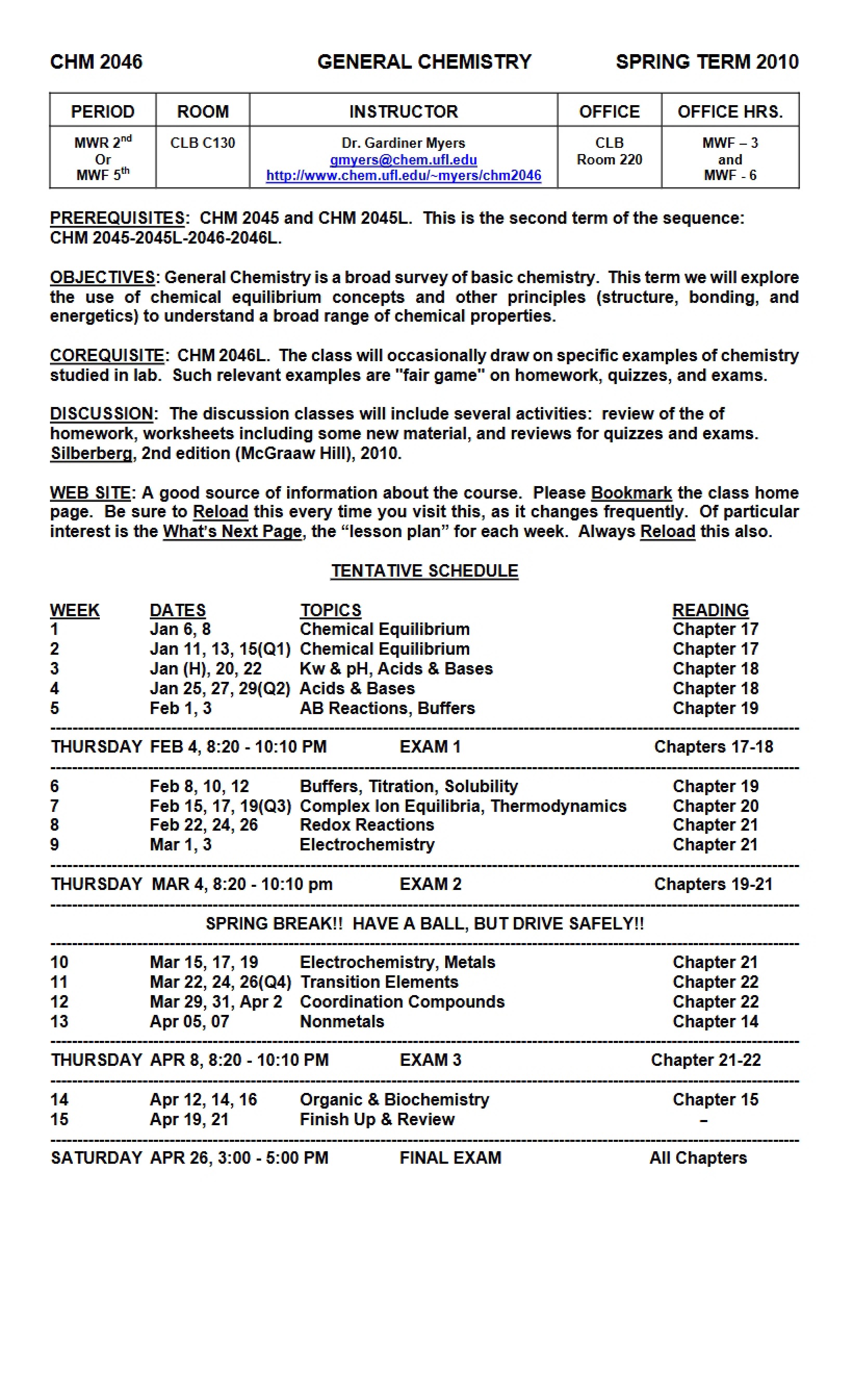 General Chemistry Overview