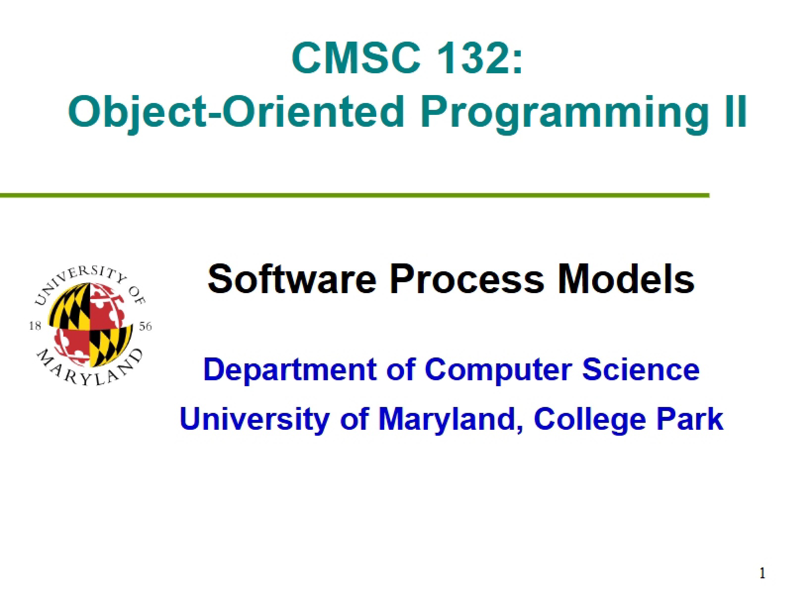 Process Models for Software