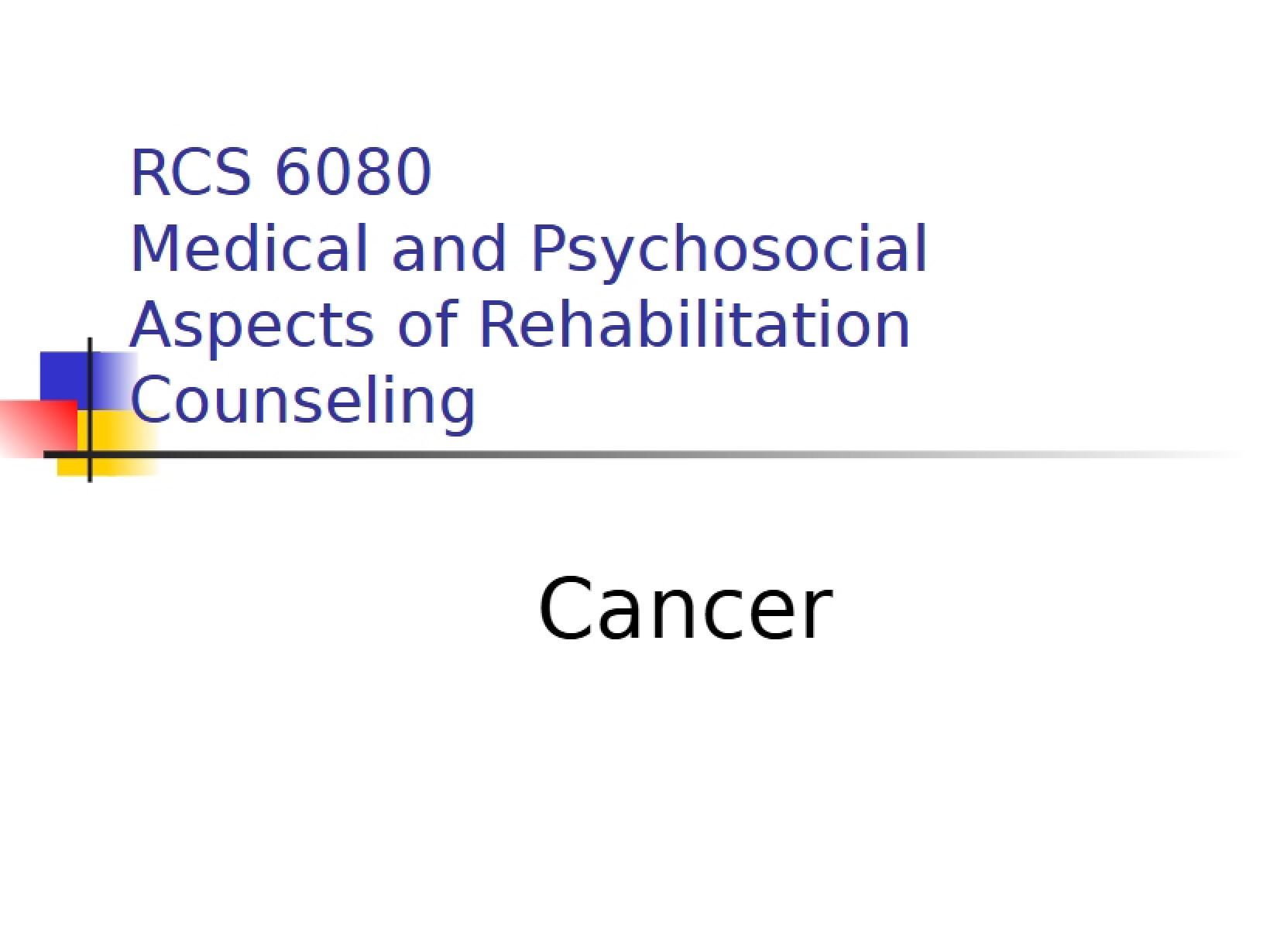 Cancer Overview