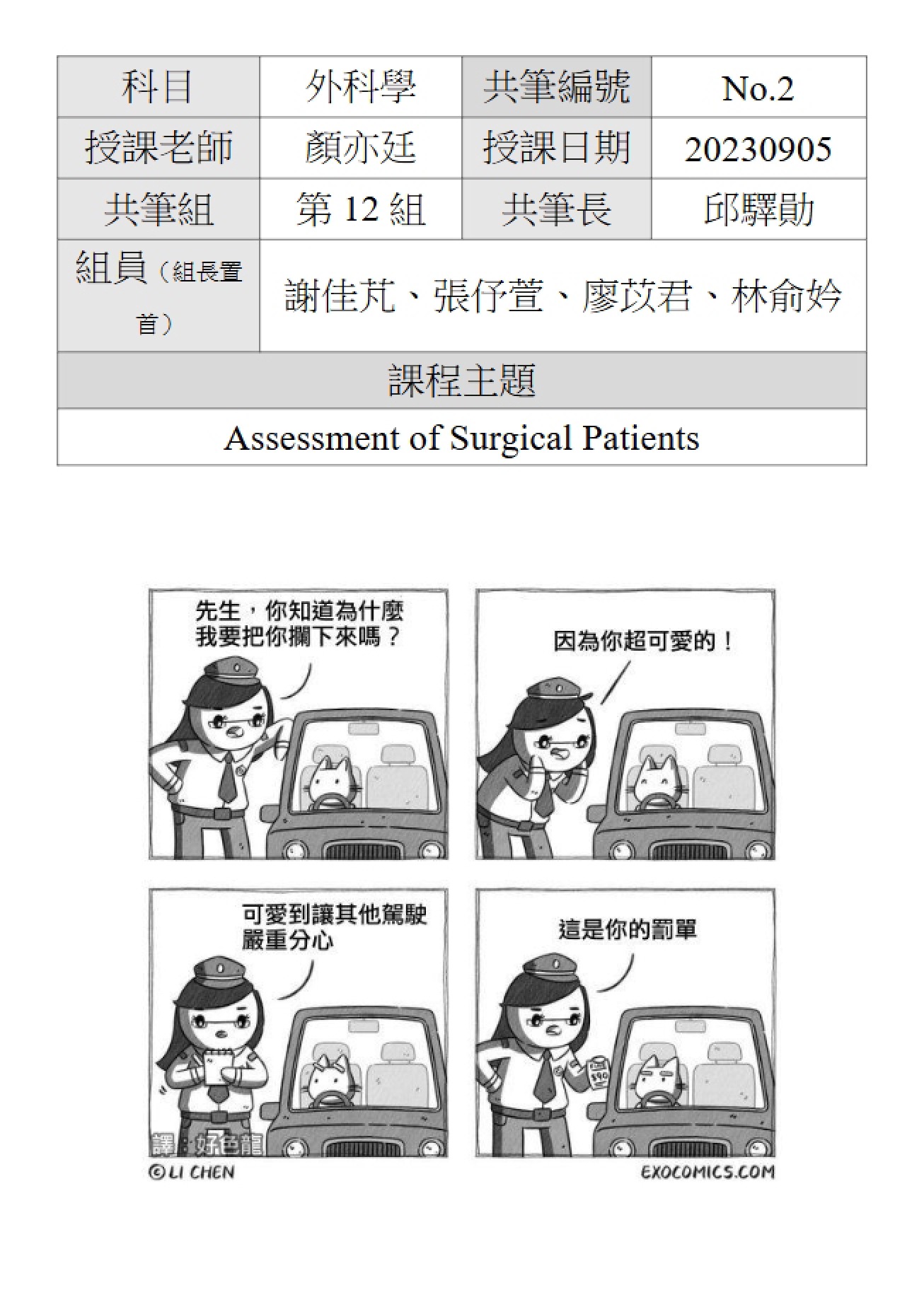 Evaluating Surgical Patients