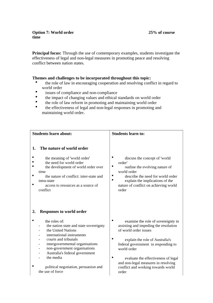 The Effectiveness of Promoting Peace and Resolving Conflict
