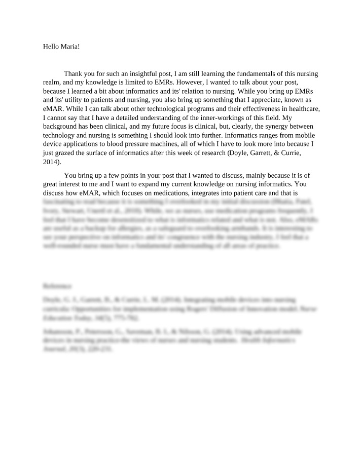 Integration of eMAR in Patient Care and Nursing Informatics