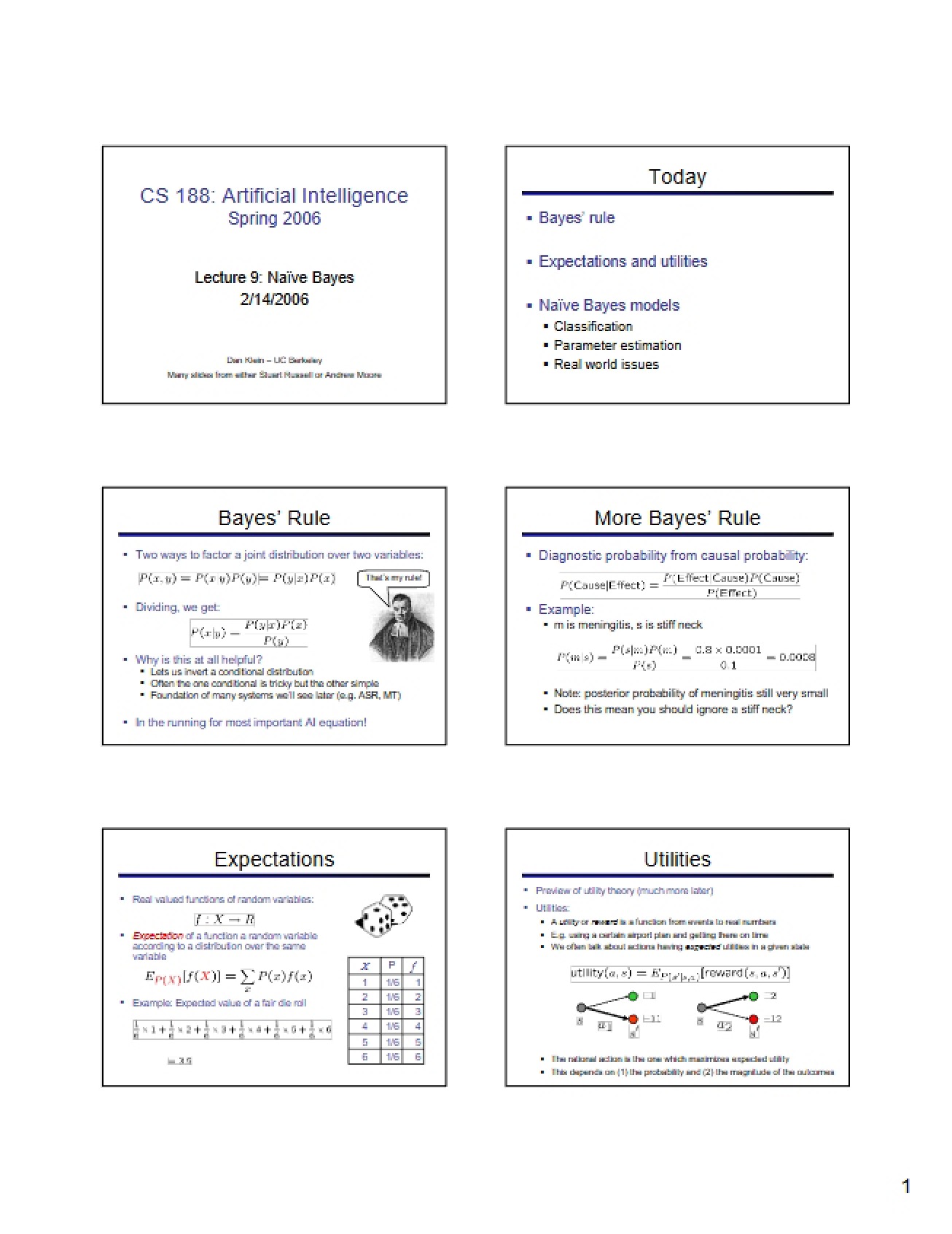 Lecture 9 Naive Bayes
