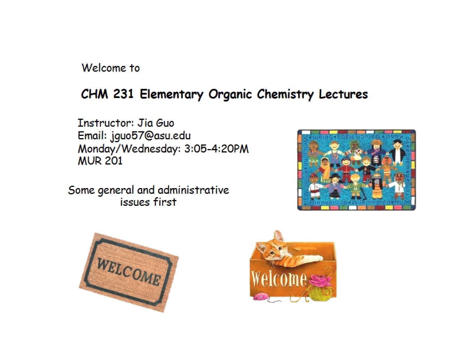 Lecture One (Unanswered)