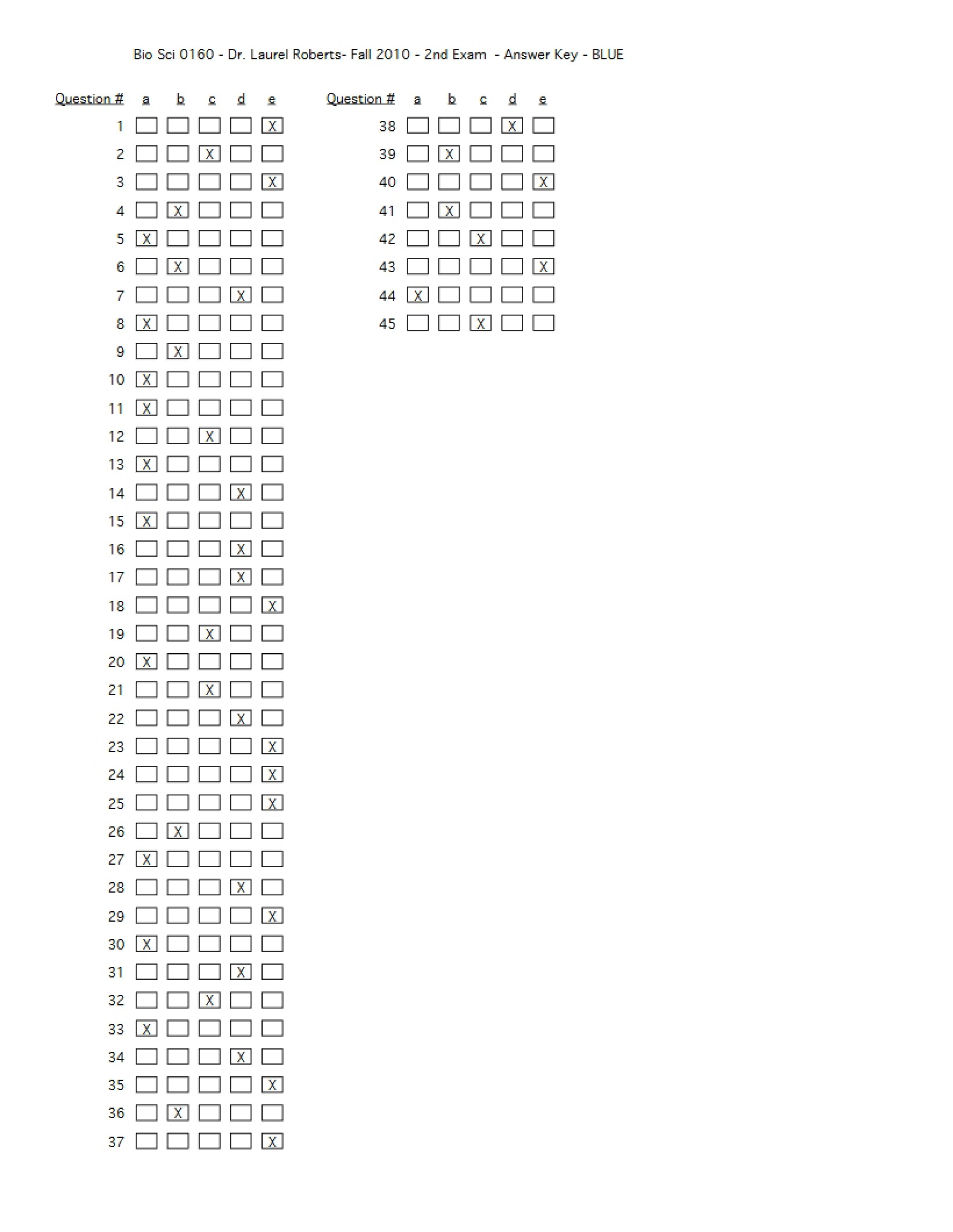 Answer Key