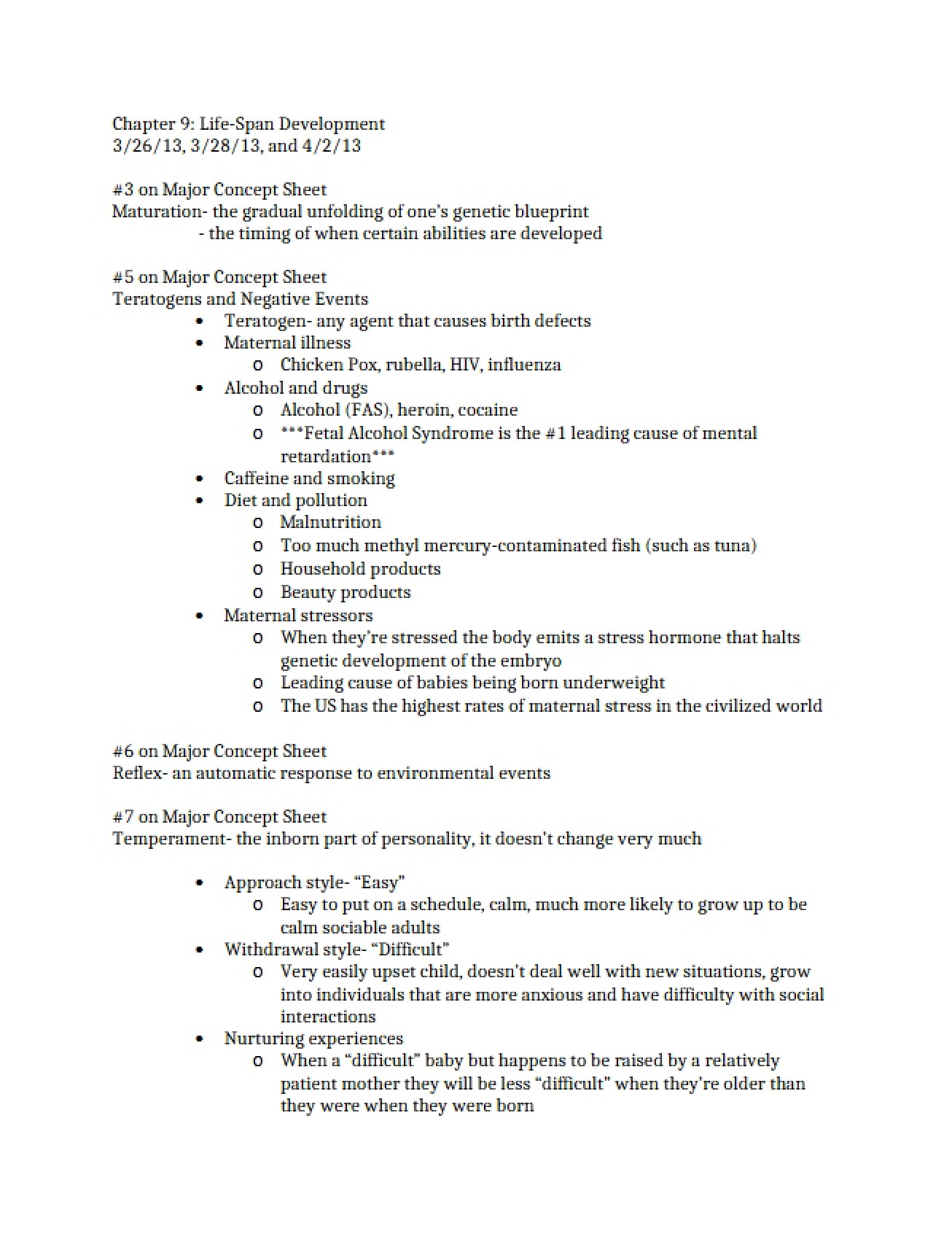 Introduction to Life-Span Development from Chapter 9