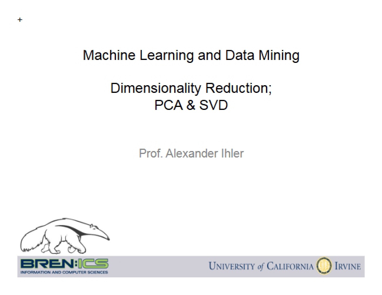 Reduction of Dimensionality