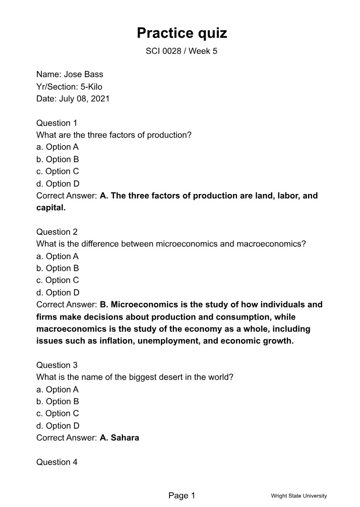 General Knowledge Practice Quiz Set 6