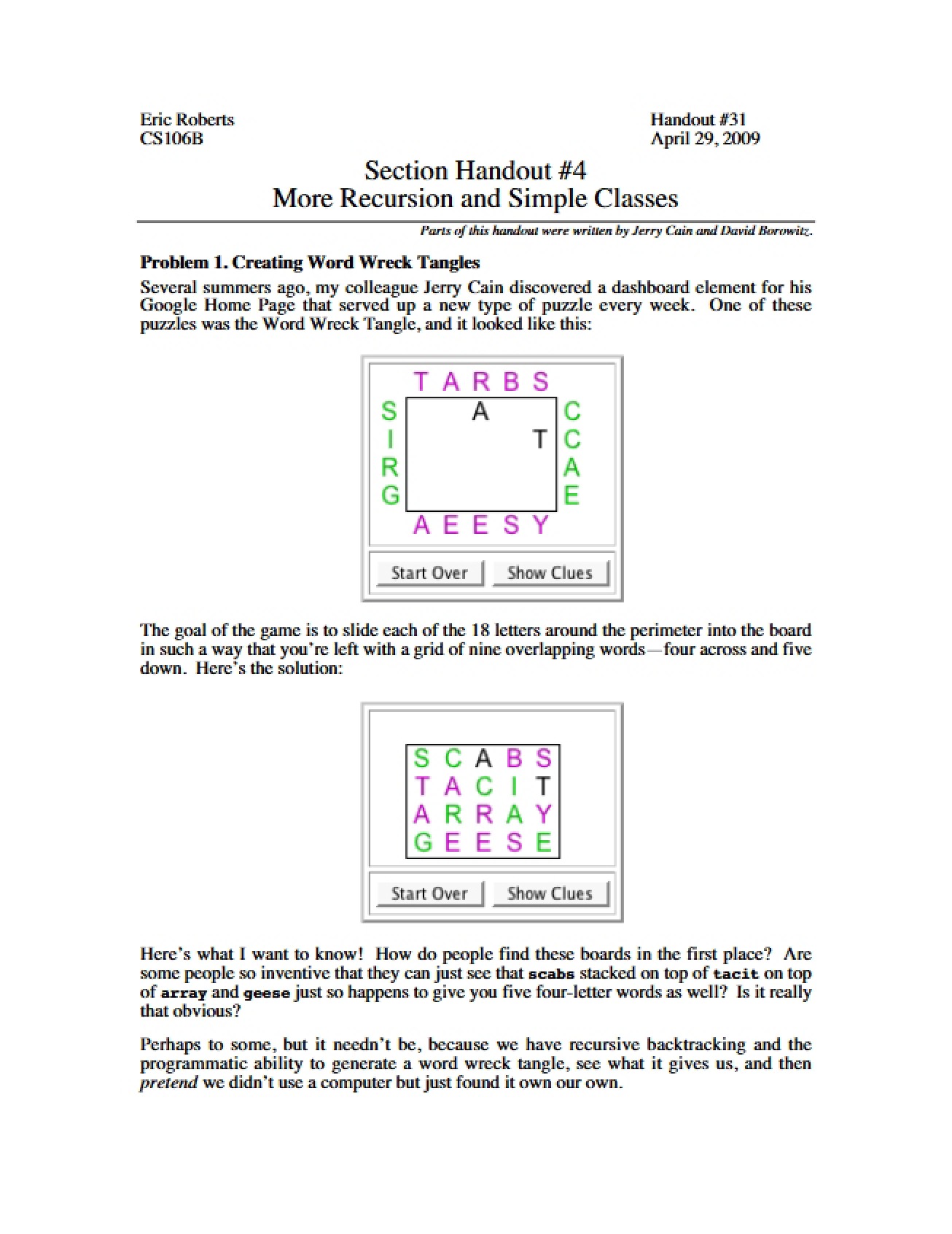 Study Guide for Programming Abstractions