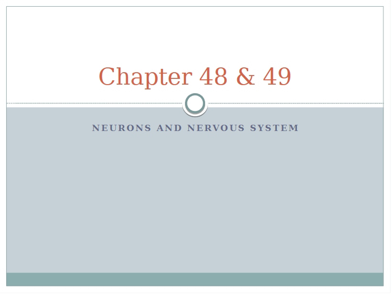 Chapters 48 & 49
