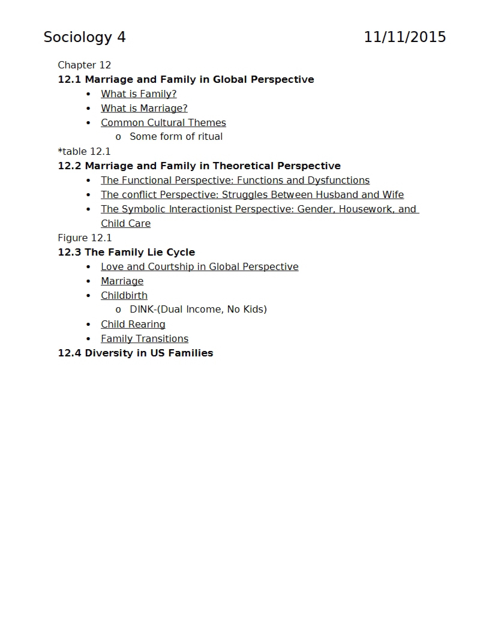 General Sociology Overview