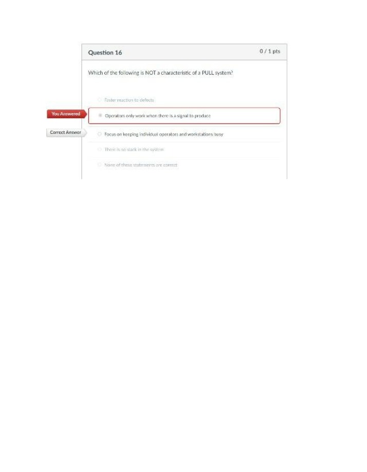 TEST 101 - Question 16