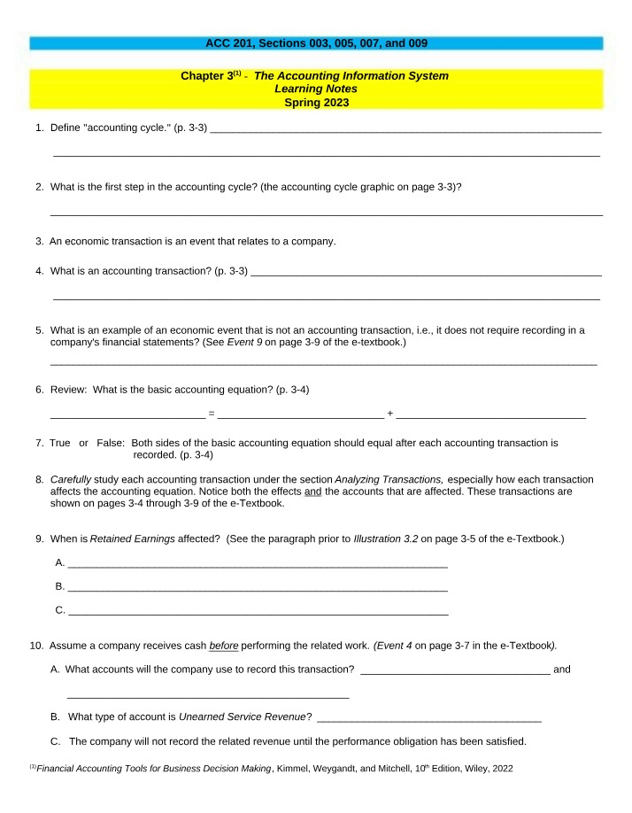 Learning Notes - Chapter 3