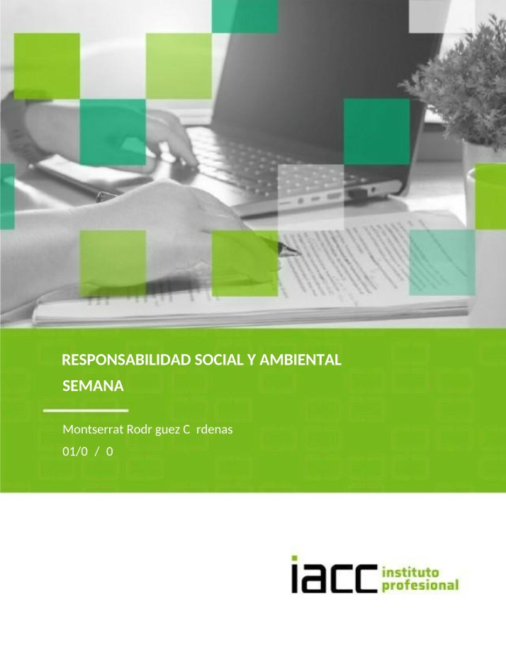 Semana 5 - Responsabilidad Social y Ambiental