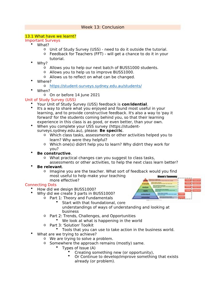 Week 13 Lecture Notes