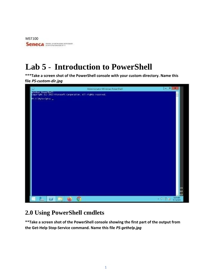 PowerShell Introduction - Lab 5