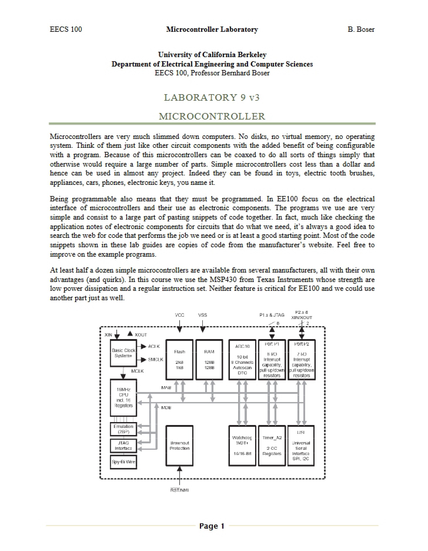 Microcontroller Overview