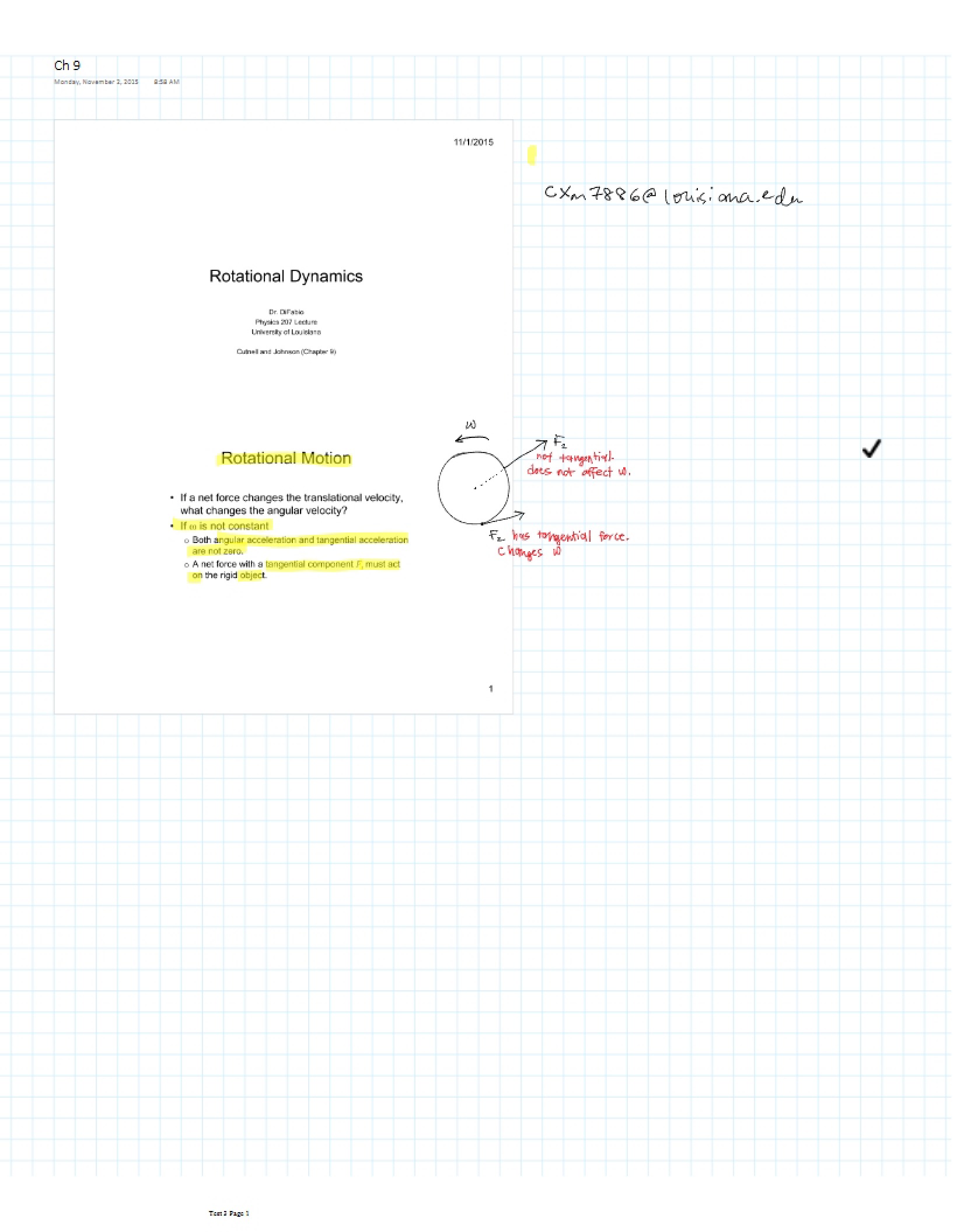 Physics I Notes