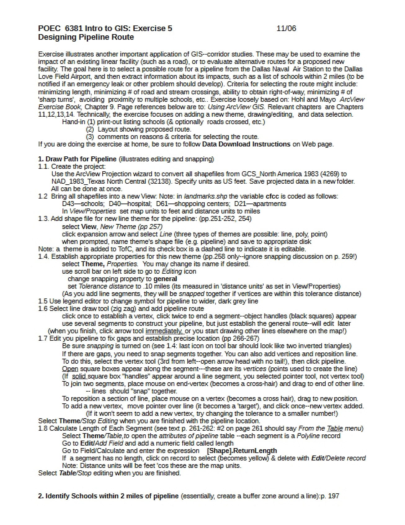 GIS Study Guide