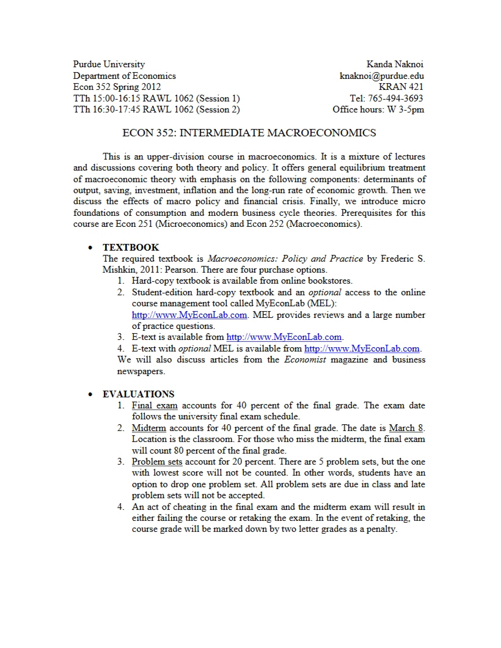 Course Outline