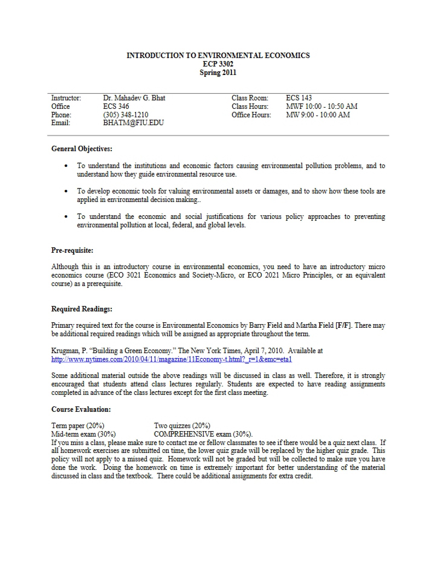 Syllabus Intro