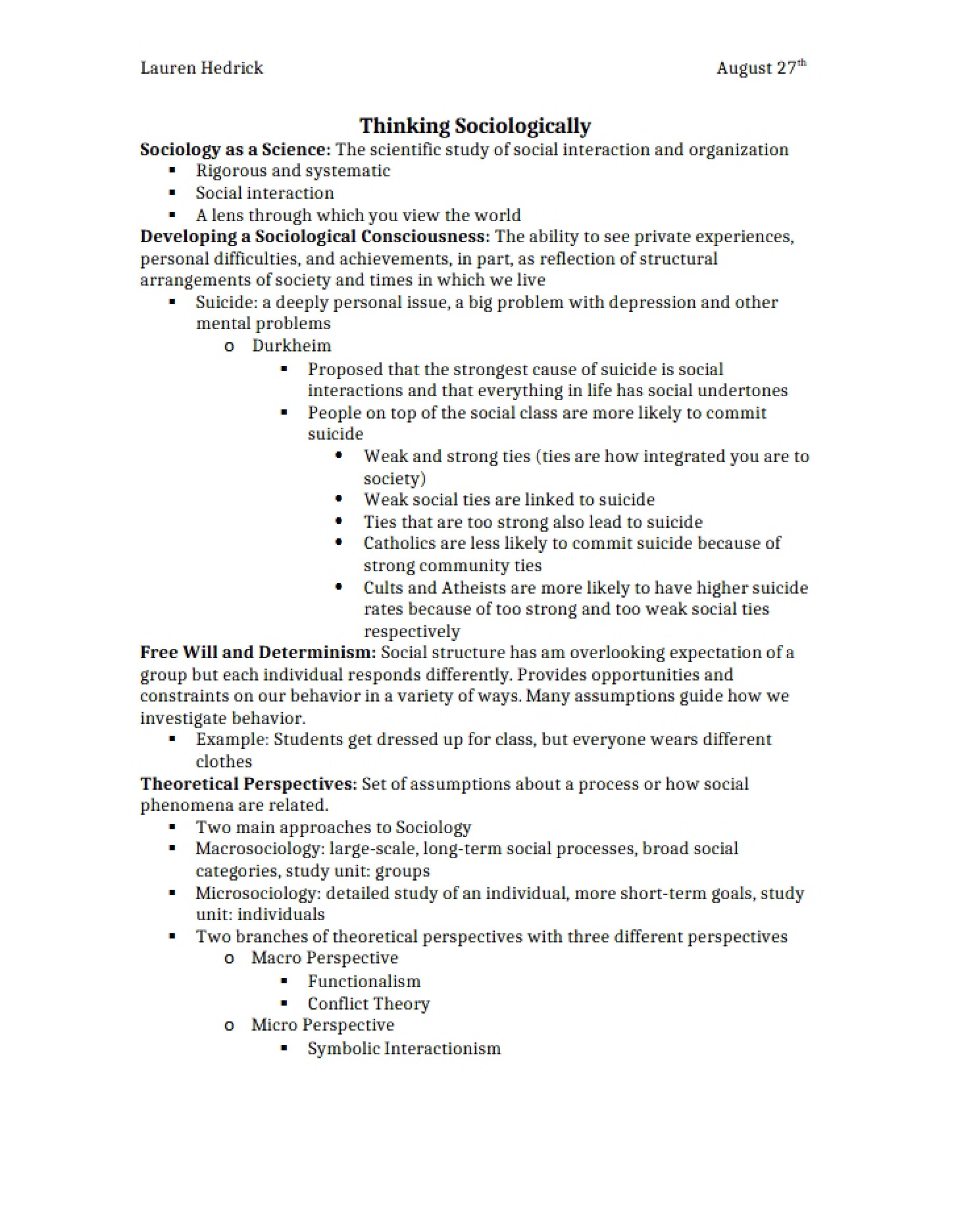 Sociological Thinking