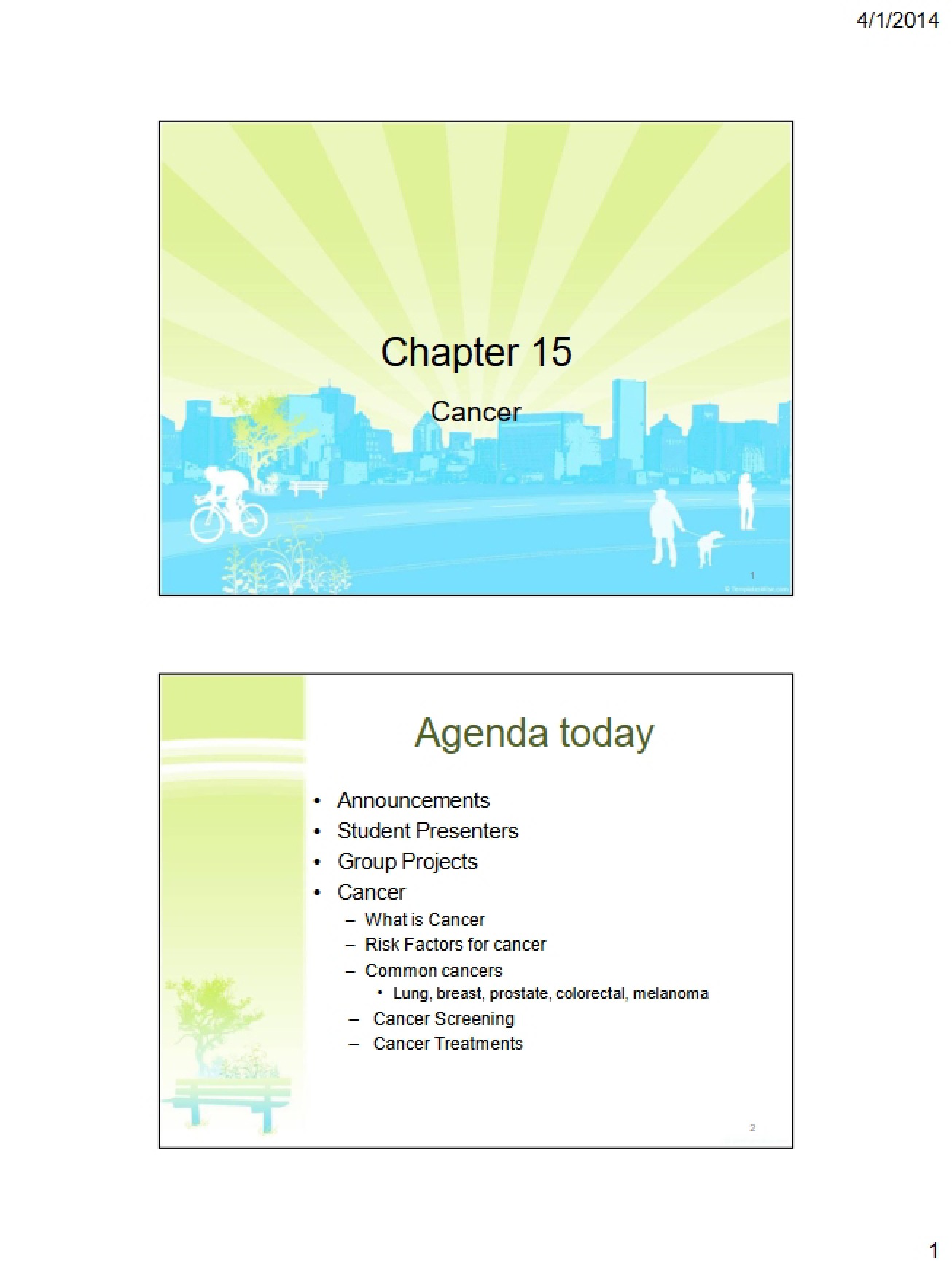 Chapter 15 Cancer