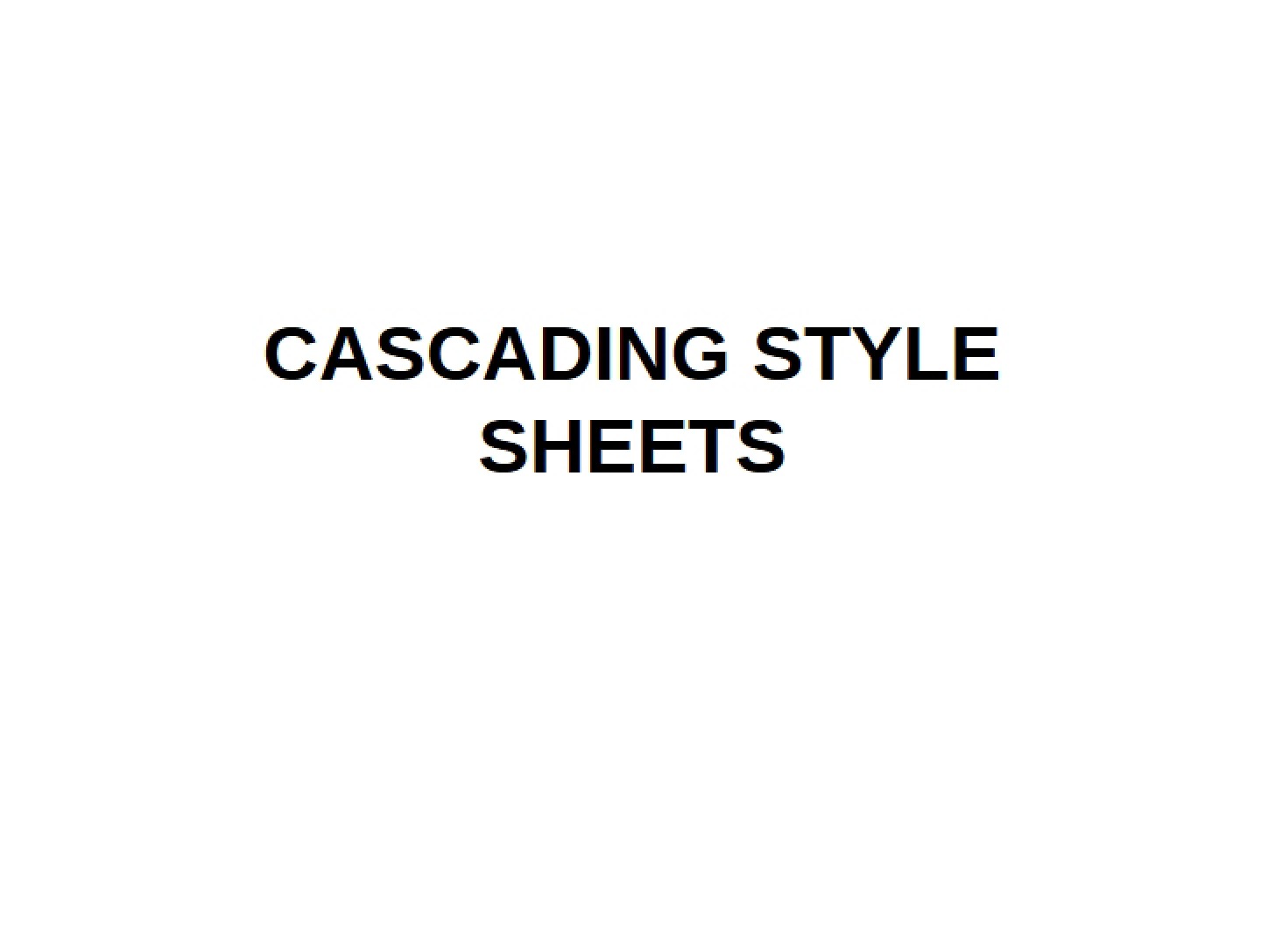 CSS Cascading Style Sheets (Ch 3)