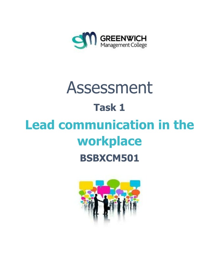 BSBXCM501 - Assessment Task 1 (v2)