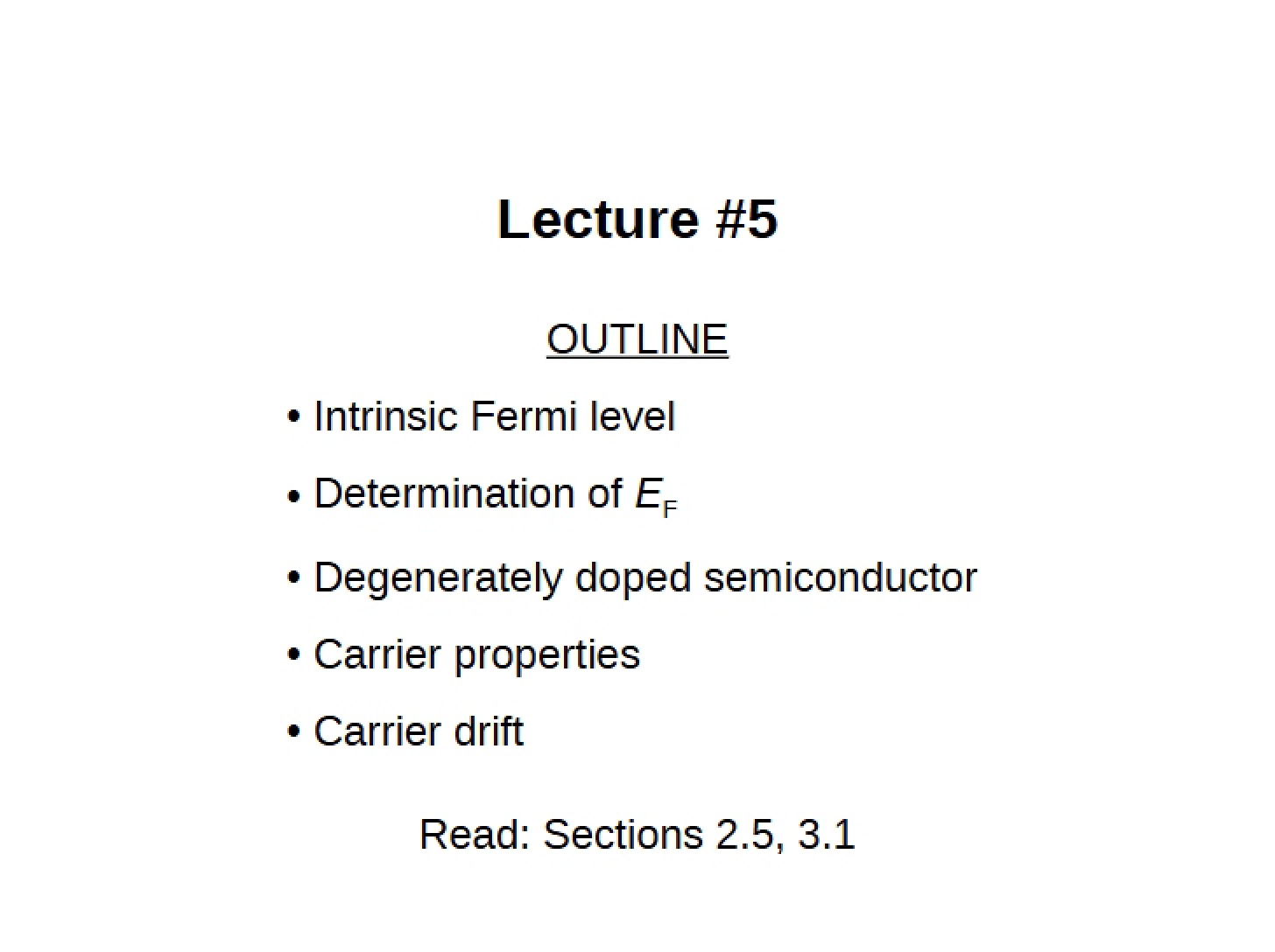 Instructional Notes