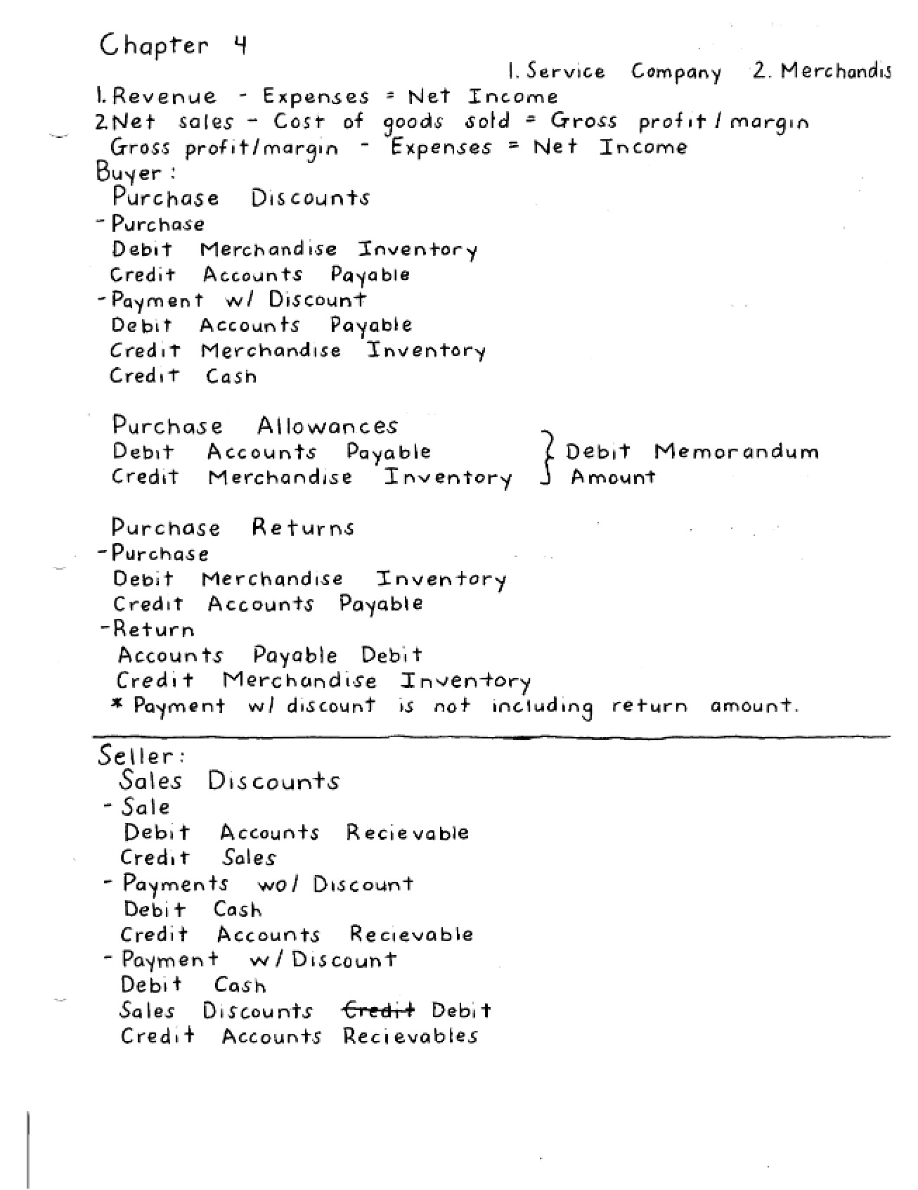Fourth Chapter Accounting Principles