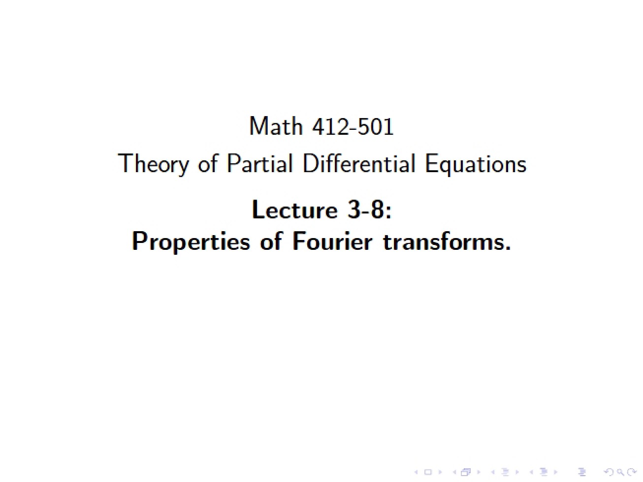 Lecture Three, Part Eight (Web Version)