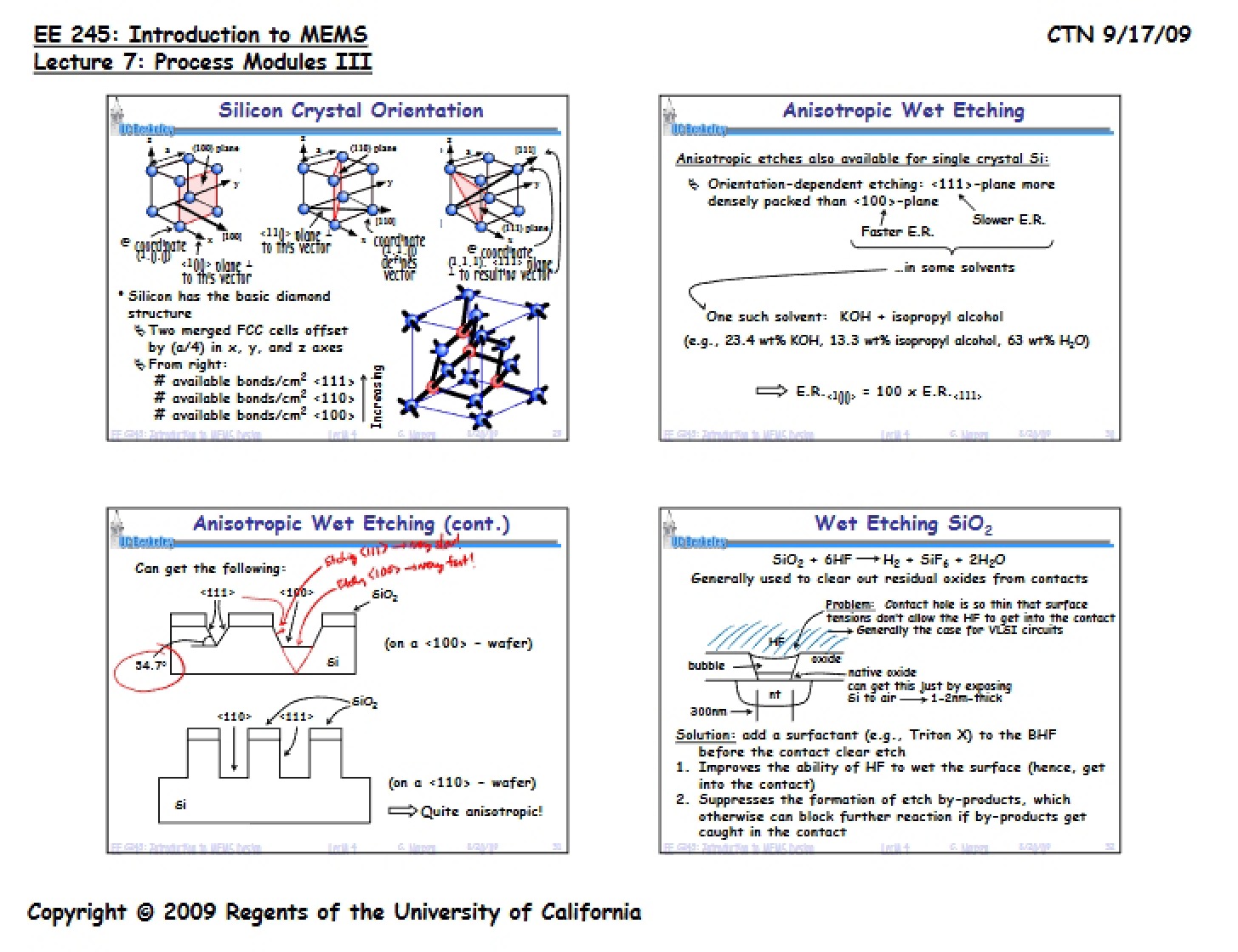Process Modules III (Lecture 7)