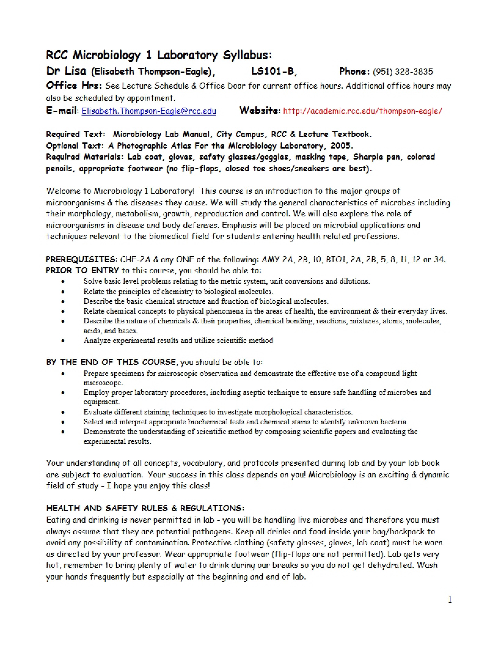 Microbiology Course Syllabus (1)