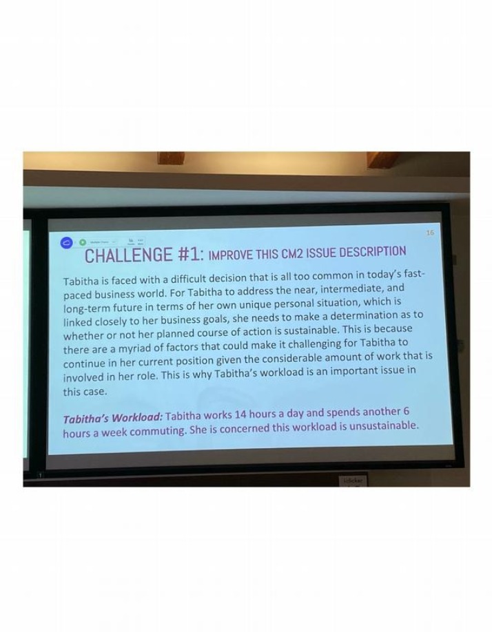 CM2 Issue Description - Challenge 1