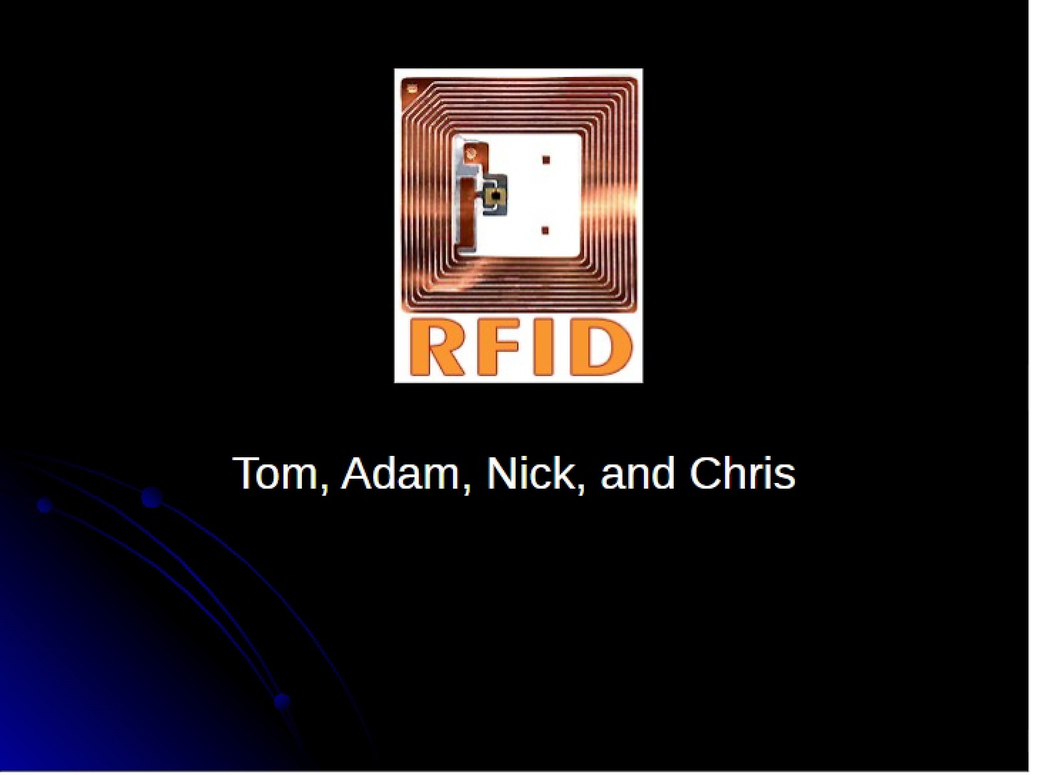 Agenda for RFID