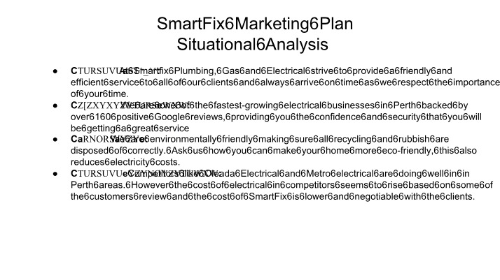 SmartFix Presentation - WIP