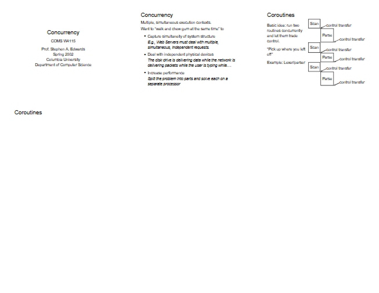 Concurrency Concepts (1)